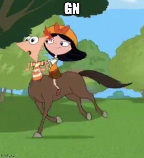 Isabella Riding Phineas | GN | image tagged in isabella riding phineas | made w/ Imgflip meme maker