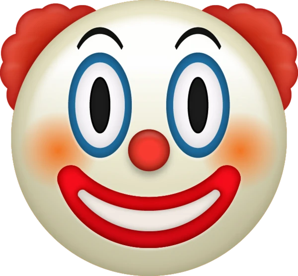 High Quality Clown emoji Blank Meme Template