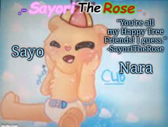 Cub Temp thx Kawaii :) | Nara; Sayo | image tagged in cub temp thx kawaii | made w/ Imgflip meme maker