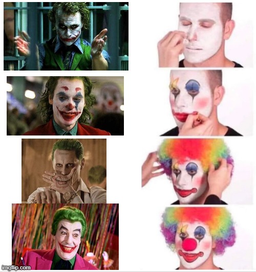 Clown Applying Makeup Meme | image tagged in memes,clown applying makeup | made w/ Imgflip meme maker