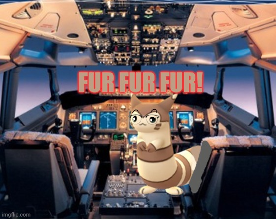 Pilot furret! | FUR FUR FUR! | image tagged in furret,pokemon,anime,cute animals,pilot | made w/ Imgflip meme maker