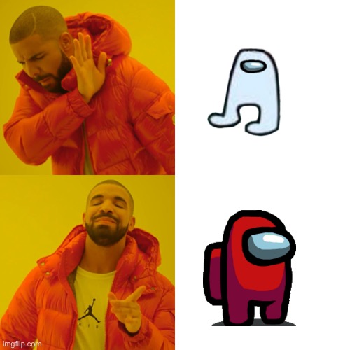 Amoungus | image tagged in memes,drake hotline bling | made w/ Imgflip meme maker