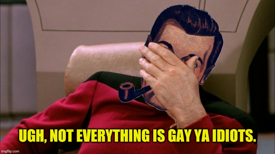 Captain Strangmeme | UGH, NOT EVERYTHING IS GAY YA IDIOTS. | image tagged in captain strangmeme | made w/ Imgflip meme maker