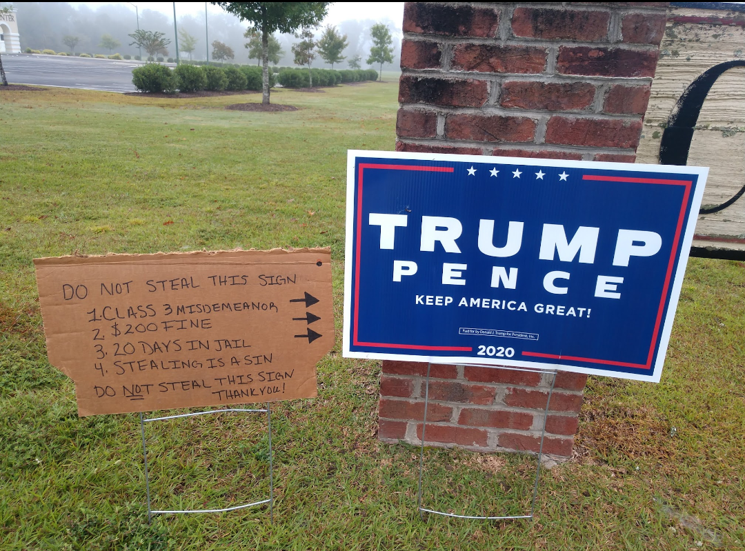 Trump sign Blank Meme Template