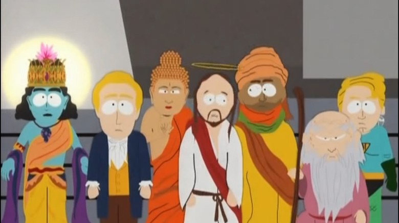 High Quality South Park Muhammad Jesus Buddha Gods Blank Meme Template