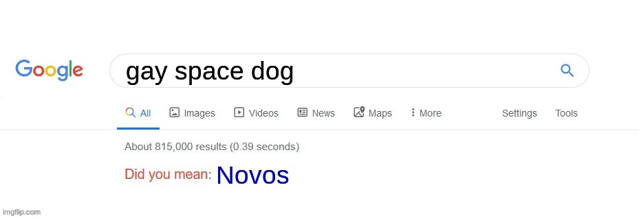 ...these three words are how my friend summed up Novos. It hurts, though it IS accurate. | gay space dog; Novos | image tagged in did you mean | made w/ Imgflip meme maker