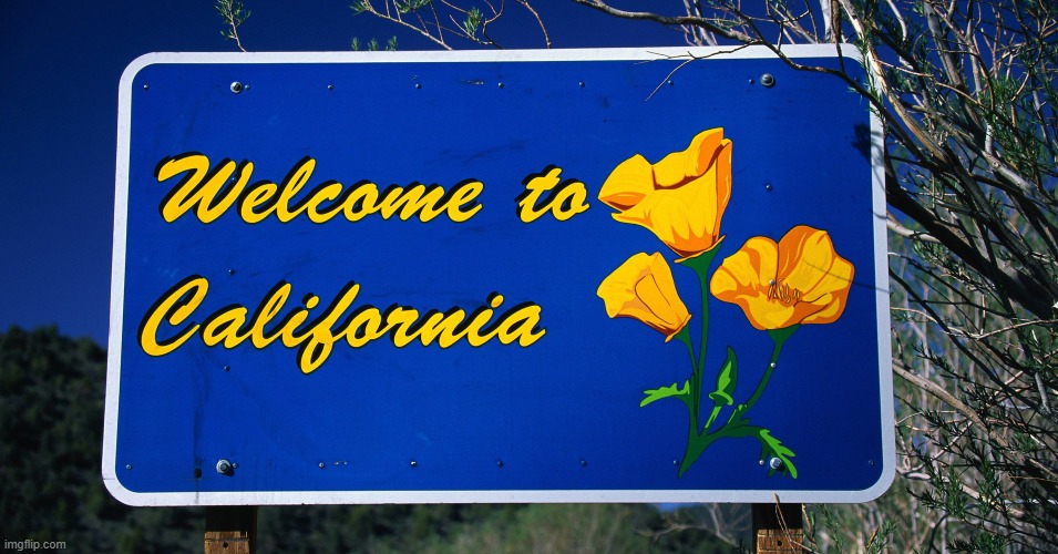 welcome to california | image tagged in welcome to california | made w/ Imgflip meme maker