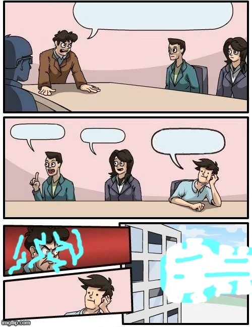 link in description | image tagged in boardroom but the boss kamehameha | made w/ Imgflip meme maker