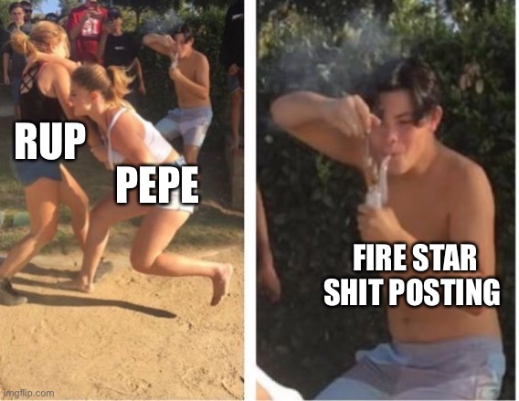 Dabbing Dude | RUP; PEPE; FIRE STAR SHIT POSTING | image tagged in dabbing dude | made w/ Imgflip meme maker