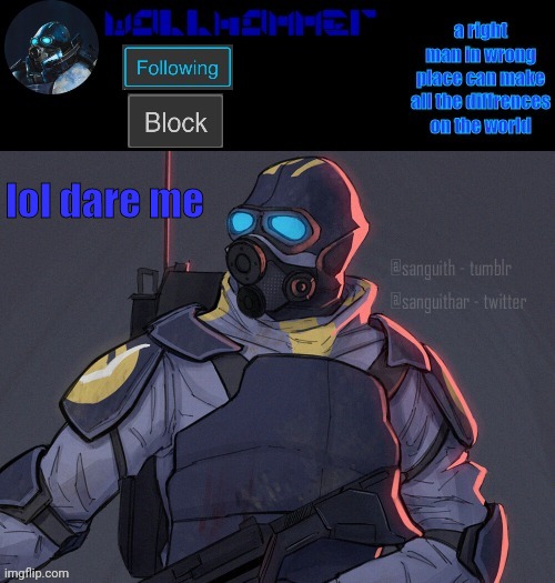 wallhammer | lol dare me | image tagged in wallhammer | made w/ Imgflip meme maker