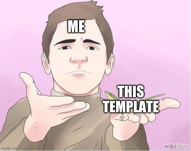 I present... a gift | ME; THIS TEMPLATE | image tagged in i present a gift | made w/ Imgflip meme maker