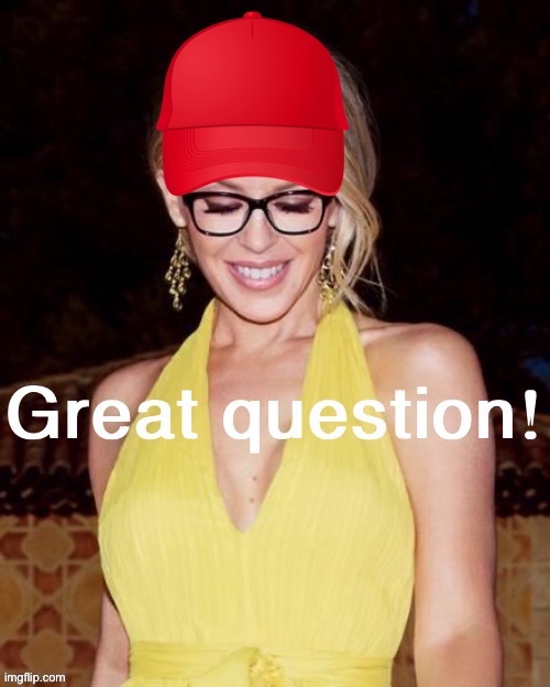 MAGA Kylie great question | image tagged in maga kylie great question | made w/ Imgflip meme maker