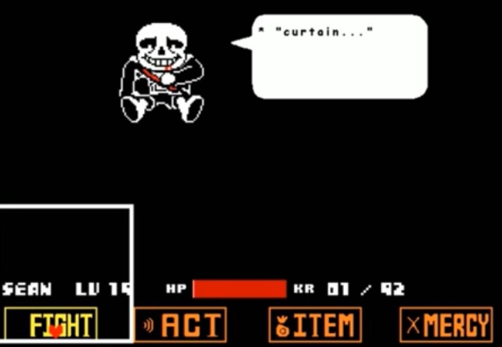 “curtain…” -Sans | made w/ Imgflip meme maker