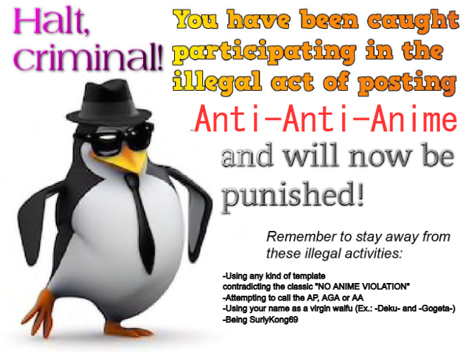 NO ANTI-ANTI-ANIME Blank Meme Template