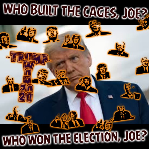Plandemica=Scum Nation Under Fraud |  WHO BUILT THE CAGES, JOE? W  E  R  D
 
T  Y  U  I
 
O  G  S; M  K  L
 
   Z  C  V
 
B  N  M; ~TRUMP~
  W
  O
  N
  20
  20; WHO WON THE ELECTION, JOE? | image tagged in the real winner of 2020,america first,voter fraud,bullshit,election fraud,plandemic | made w/ Imgflip meme maker