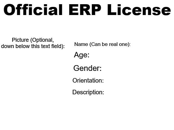 Official ERP License Blank Meme Template