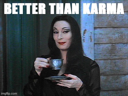 Better than karma | image tagged in better than karma | made w/ Imgflip meme maker