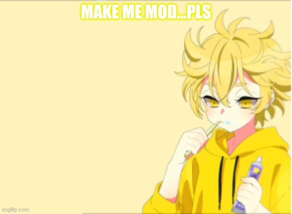 MAKE ME MOD...PLS | made w/ Imgflip meme maker