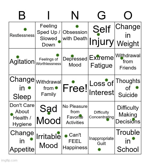 well shit im fucked- | image tagged in depression bingo 1 | made w/ Imgflip meme maker