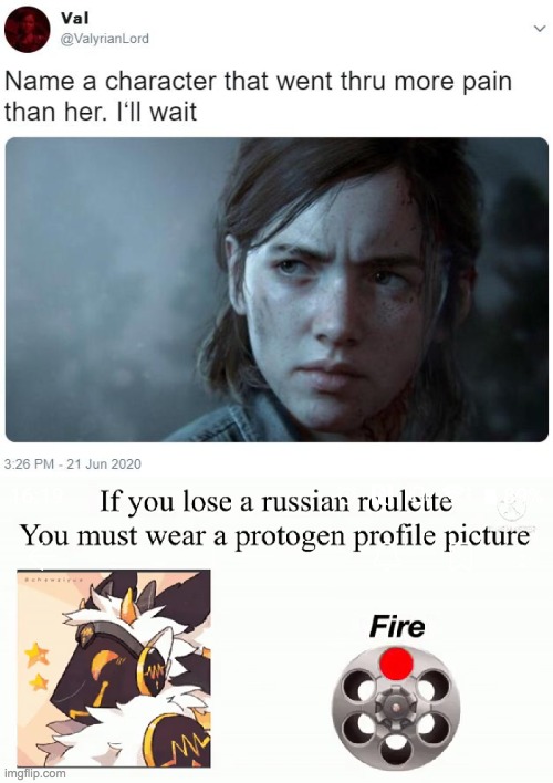 happened twice in a row | image tagged in name a character,memes,furry,russian roulette,reddit | made w/ Imgflip meme maker