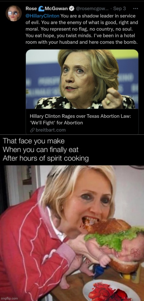 The American Jihad | image tagged in hillary clinton,spirit cooking,abortion is murder,texas,jihad,holy spirit | made w/ Imgflip meme maker