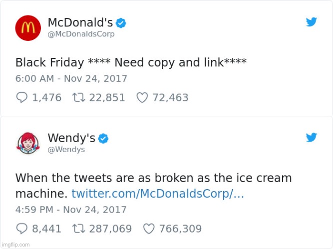 LOL | image tagged in destruction 100,wendys,roasted,mcdonalds,funny | made w/ Imgflip meme maker