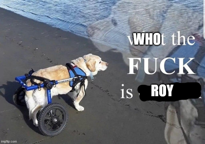 What the f**k is oatmeal | WHO ROY | image tagged in what the f k is oatmeal | made w/ Imgflip meme maker