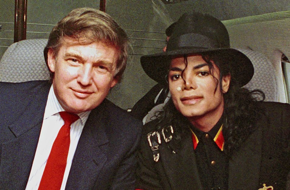 High Quality Donald J. Trump and Michael Jackson Blank Meme Template