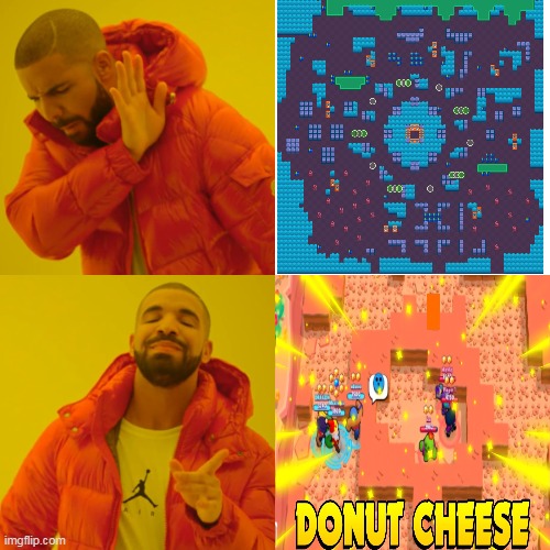 donut cheese | image tagged in memes,drake hotline bling | made w/ Imgflip meme maker