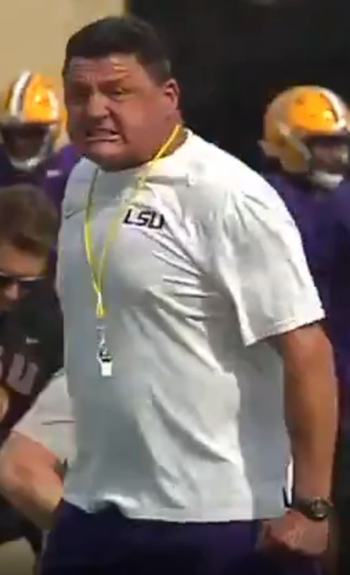 Angry Orgeron Blank Meme Template
