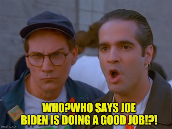 When even manipulated Polls showing him at 39% I'd like to know |  WHO?WHO SAYS JOE BIDEN IS DOING A GOOD JOB!?! | image tagged in seinfeld,drstrangmeme | made w/ Imgflip meme maker