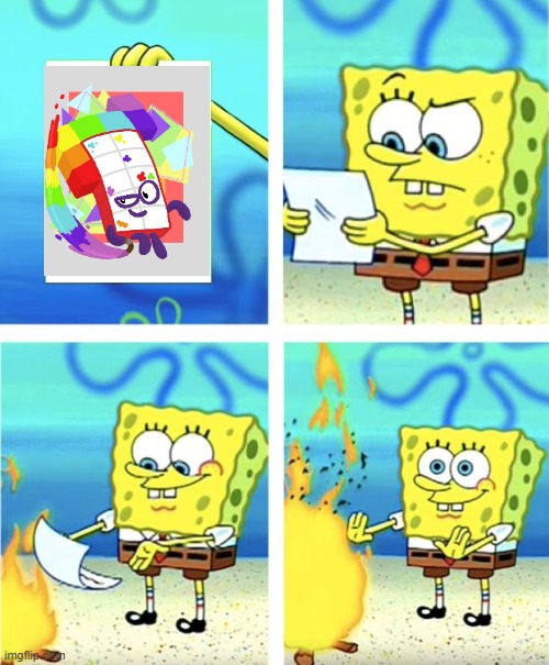 Spongebob Burning Paper Latest Memes - Imgflip