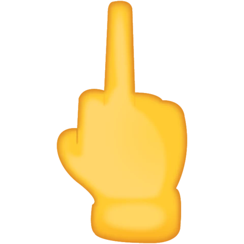 High Quality middle finger Blank Meme Template