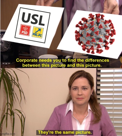 PSD+PNL=USL WORSE THAN COVID-19 | image tagged in memes,they're the same picture,psd,pnl,coronavirus,covid-19 | made w/ Imgflip meme maker