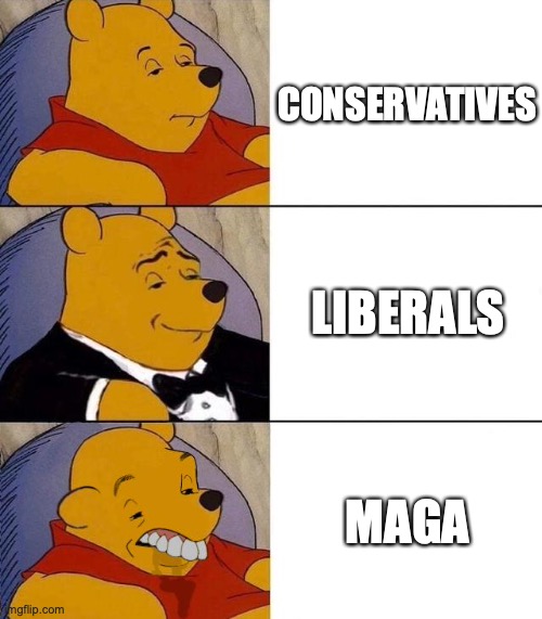 Best,Better, Blurst | CONSERVATIVES; LIBERALS; MAGA | image tagged in best better blurst | made w/ Imgflip meme maker