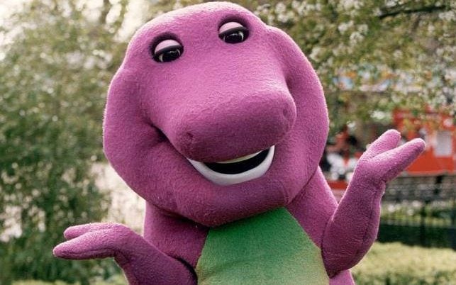 High Quality Barney is proud Blank Meme Template