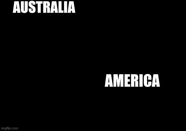 Squidward window | AUSTRALIA; AMERICA | image tagged in squidward window | made w/ Imgflip meme maker