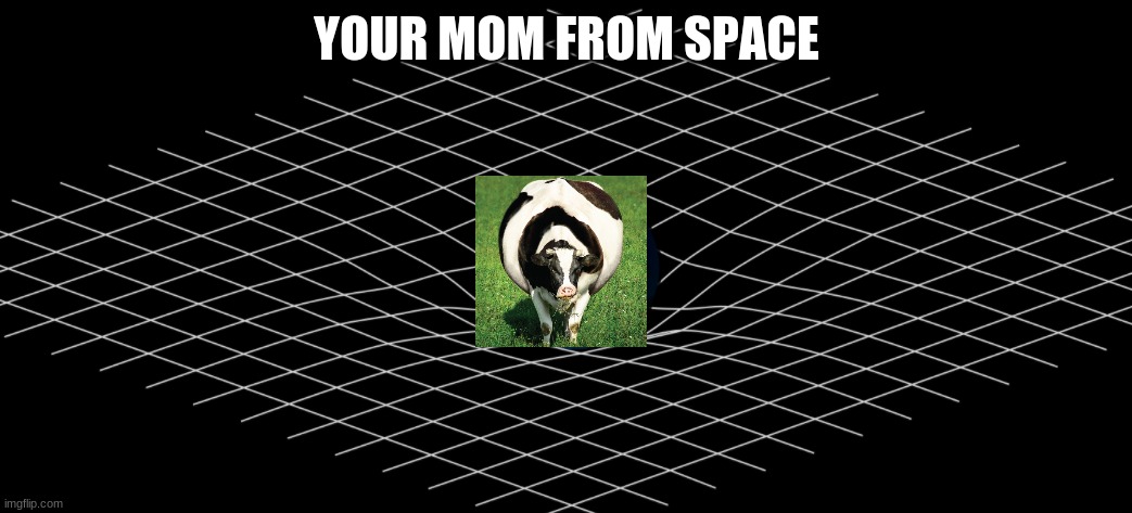 space mom | YOUR MOM FROM SPACE | image tagged in cows | made w/ Imgflip meme maker