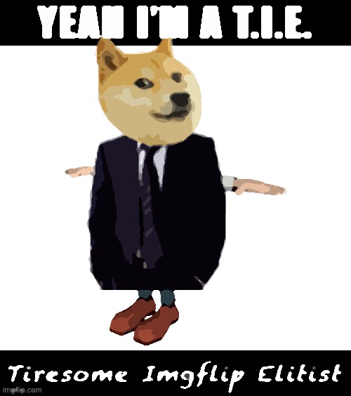 Yeah I’m a tie Tiresome Imgflip elitist | image tagged in yeah i m a tie tiresome imgflip elitist | made w/ Imgflip meme maker