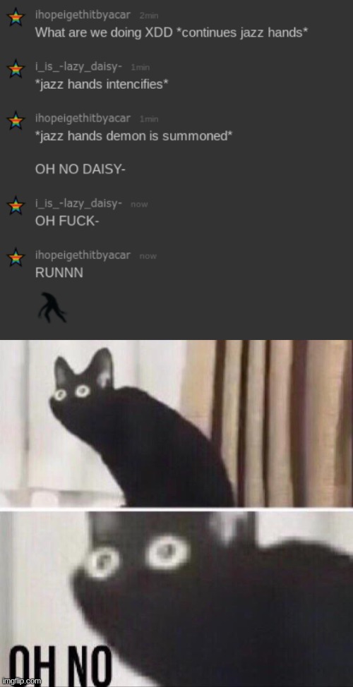 XDD | image tagged in oh no cat | made w/ Imgflip meme maker