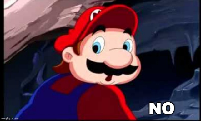hotel mario says no | NO | image tagged in hotel mario says no | made w/ Imgflip meme maker