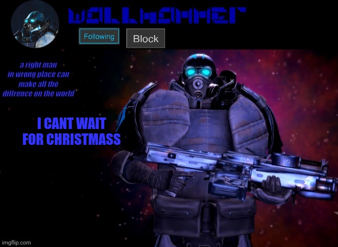 wallhammer | I CANT WAIT FOR CHRISTMASS | image tagged in wallhammer | made w/ Imgflip meme maker