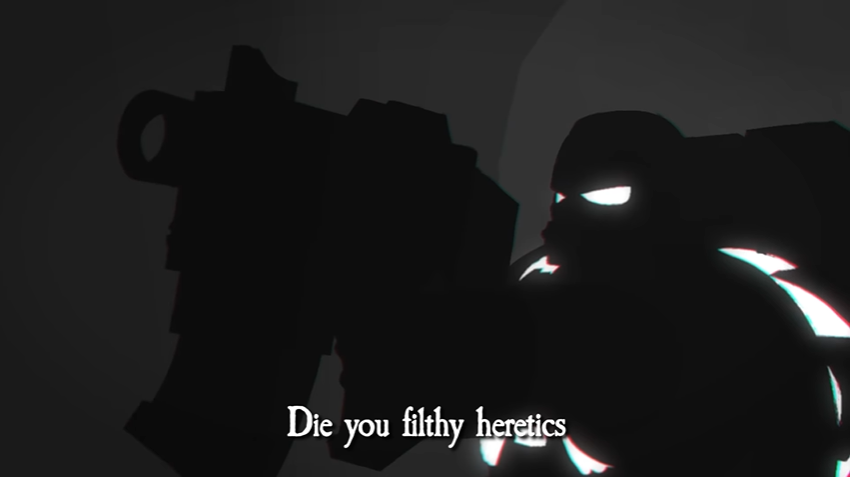 High Quality Die you filthy heretics Blank Meme Template