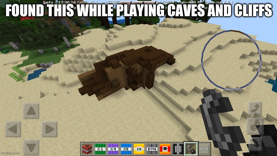 FOUND THIS WHILE PLAYING CAVES AND CLIFFS | made w/ Imgflip meme maker