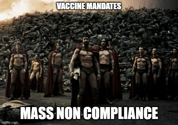 Non Compliance | VACCINE MANDATES; MASS NON COMPLIANCE | image tagged in non compliance | made w/ Imgflip meme maker