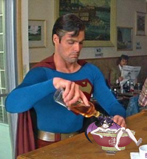 Drunk Superman | image tagged in drunk superman | made w/ Imgflip meme maker