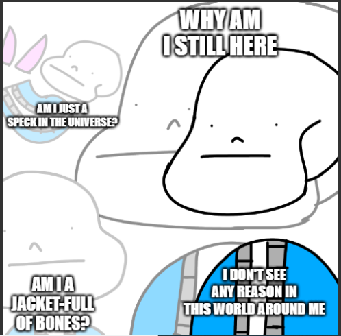 High Quality Philosophical Sans Blank Meme Template