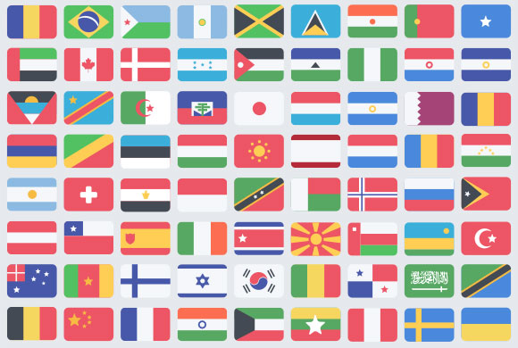 High Quality Flags of the world Blank Meme Template