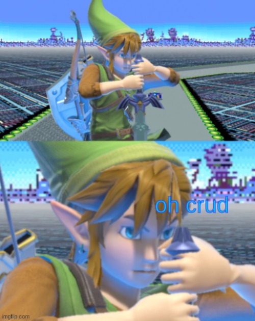 oh crud link with text | image tagged in oh crud link with text | made w/ Imgflip meme maker