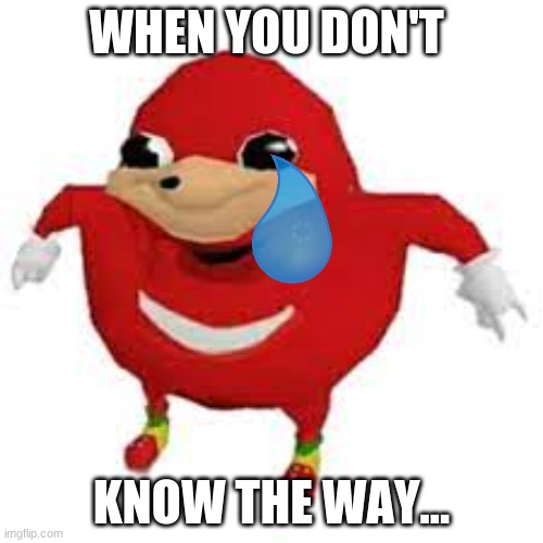 Who remembers this? | WHEN YOU DON'T; KNOW THE WAY... | image tagged in dead,memes,upvote begging | made w/ Imgflip meme maker